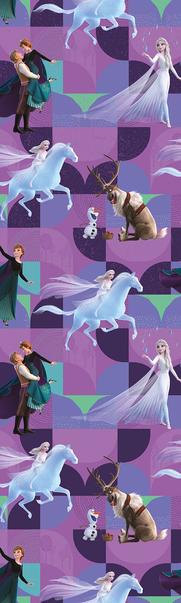 Rol Inpakpapier Frozen 2 Paars
