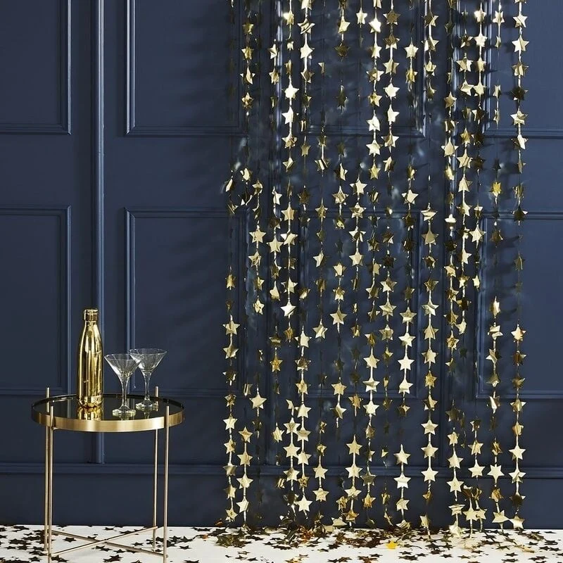 Folie Gouden Backdrop Sterren
