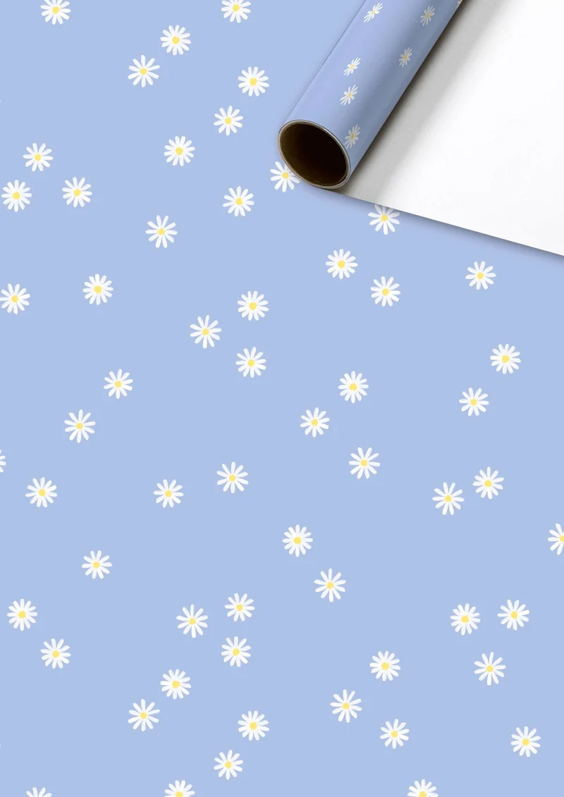 Rol Cadeaupapier Madeliefjes