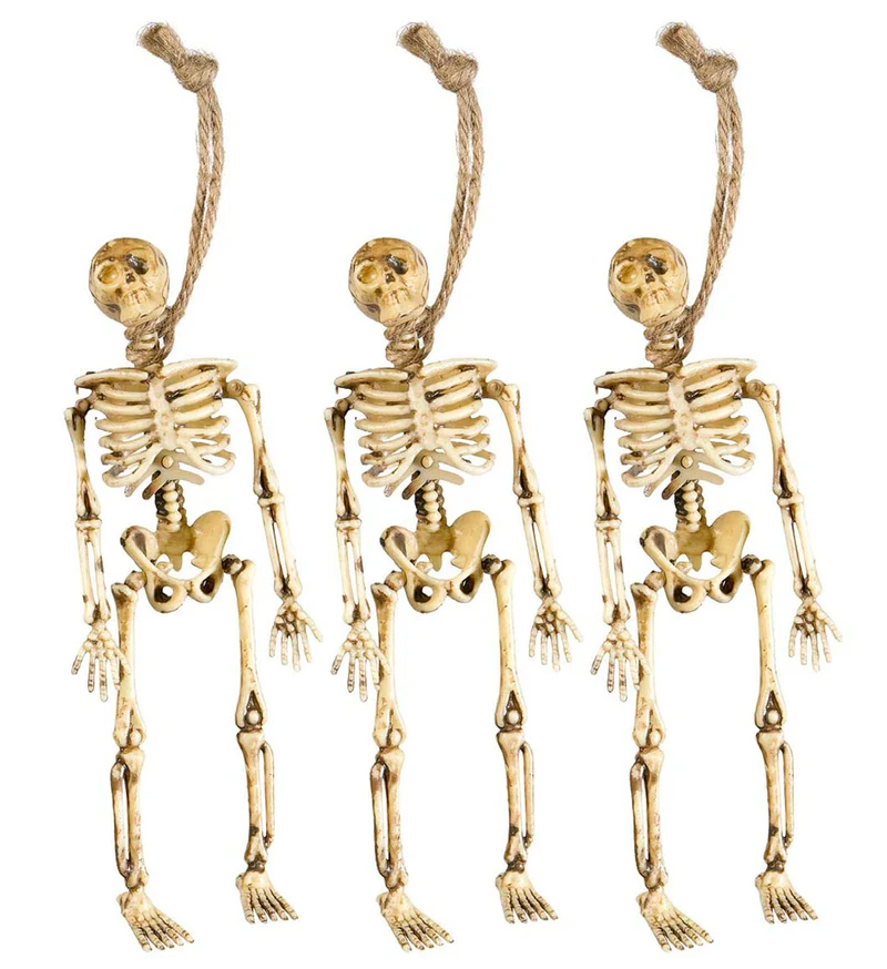 Skeletten decoratie met touw
