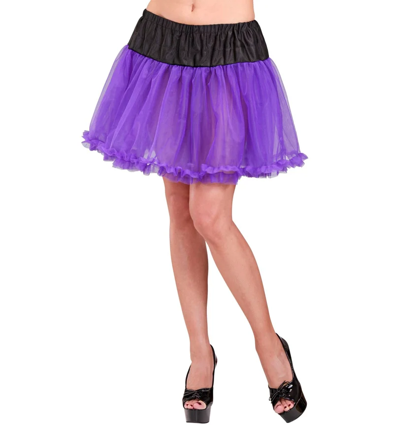 Petticoat zwart/paars dames
