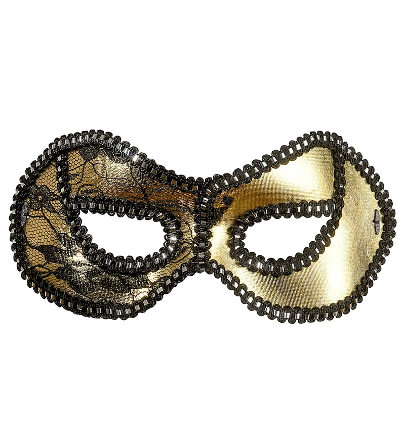 Gouden oogmasker Venetië glitters
