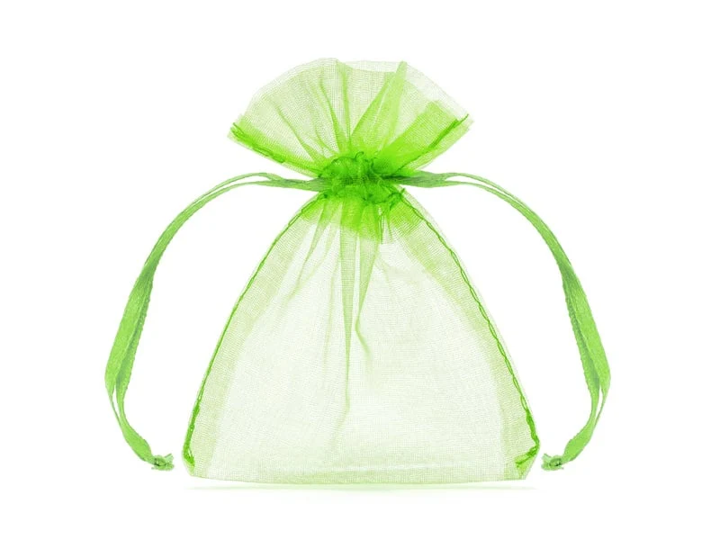 Organza zakjes Appel Groen 7,5x10cm (20st)