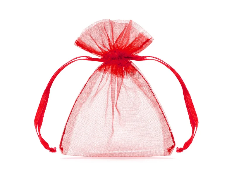 Organza zakje rood 7,5x10cm (20st)