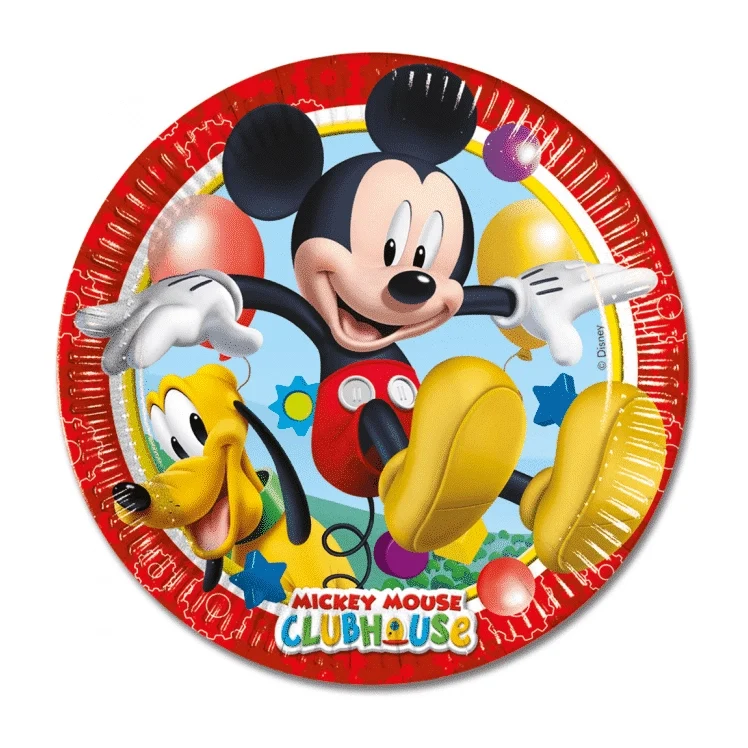 Playful Mickey Papieren borden 23cm