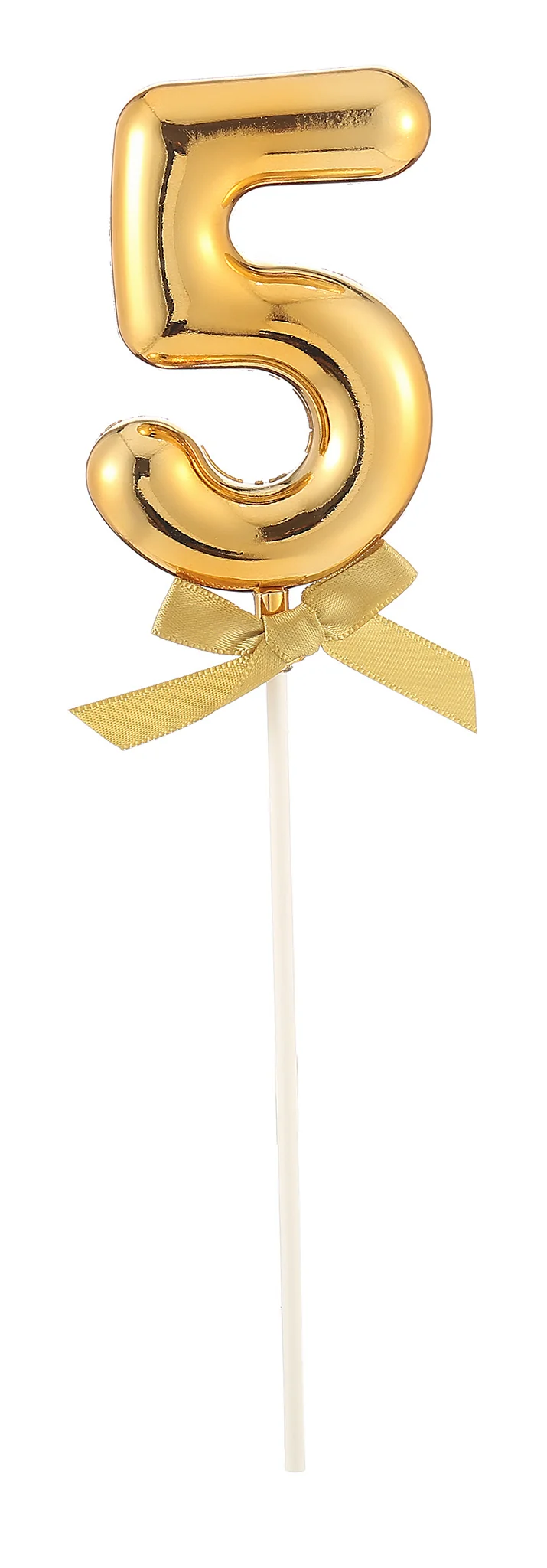 Taart Topper Cijfer 5 Goud