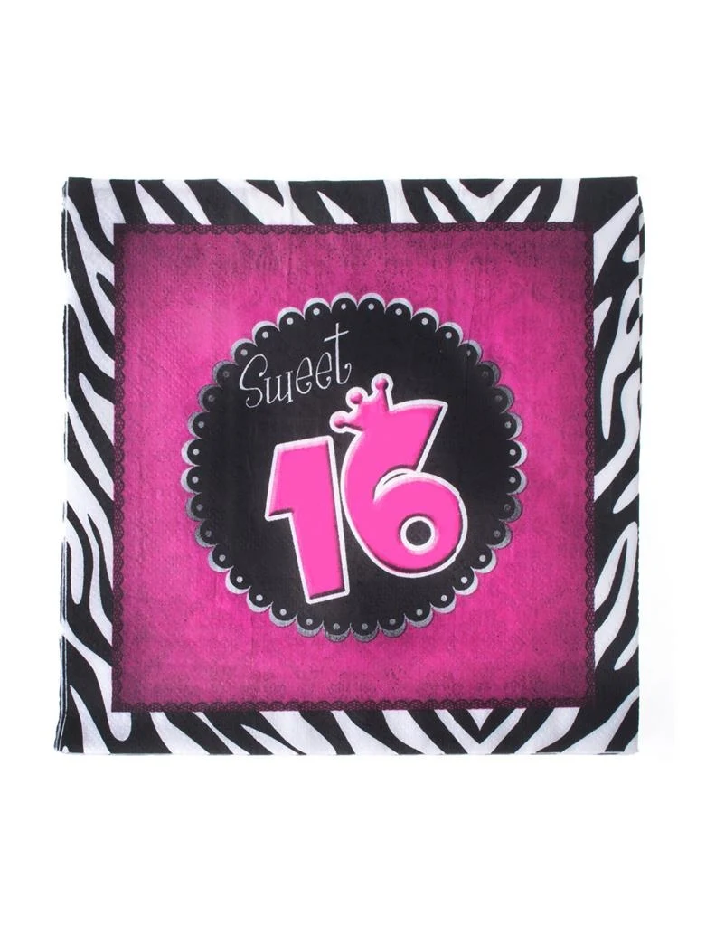 Sweet 16 Party Servetten (20 st)