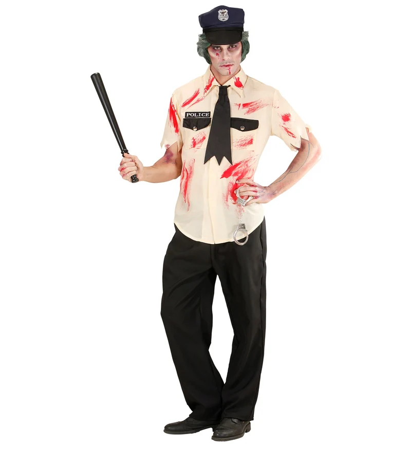 Zombie politieman pak Halloween