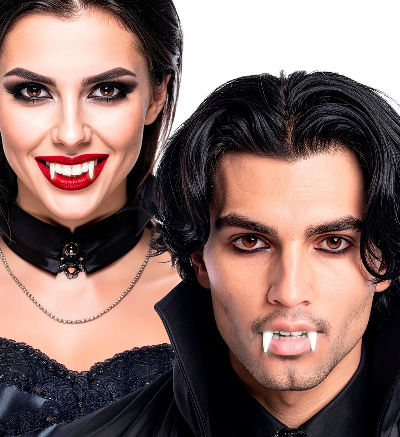 Vampiertanden glow in the dark