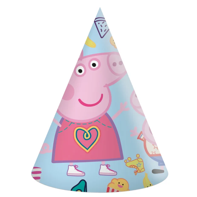 Peppa Pig feesthoedjes (6st)