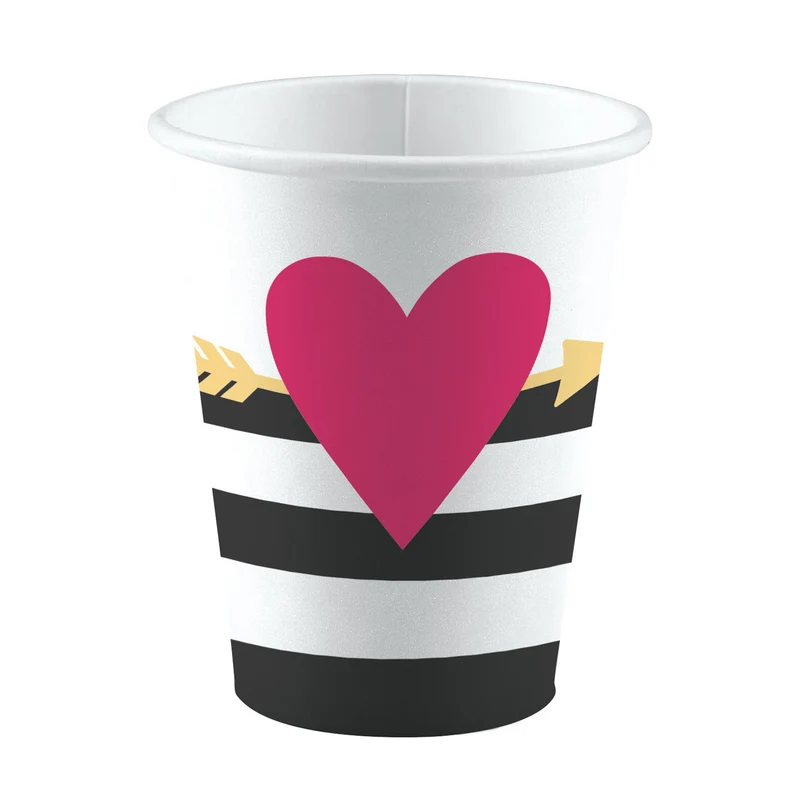 Bekertjes Love Big Heart set (8st)
