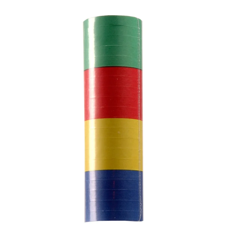 Rol papieren serpentines 4 kleuren
