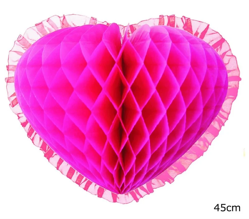 Fuchsia Hart Hangdecoratie (45cm)