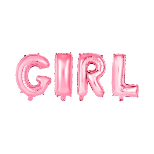 Folieballon GIRL - Letter Set - 41cm