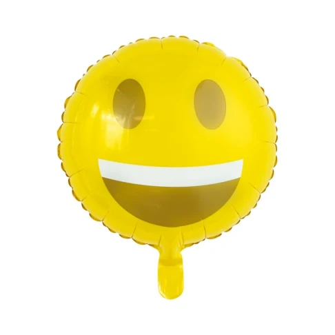 Folieballon Emoji Glimlach - 46cm