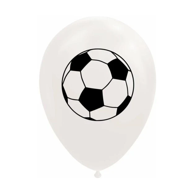 Ballonnen Voetbal - 8 stuks - 30cm