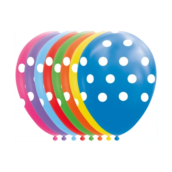 Ballonnen Stippen - 8 stuks - 30cm