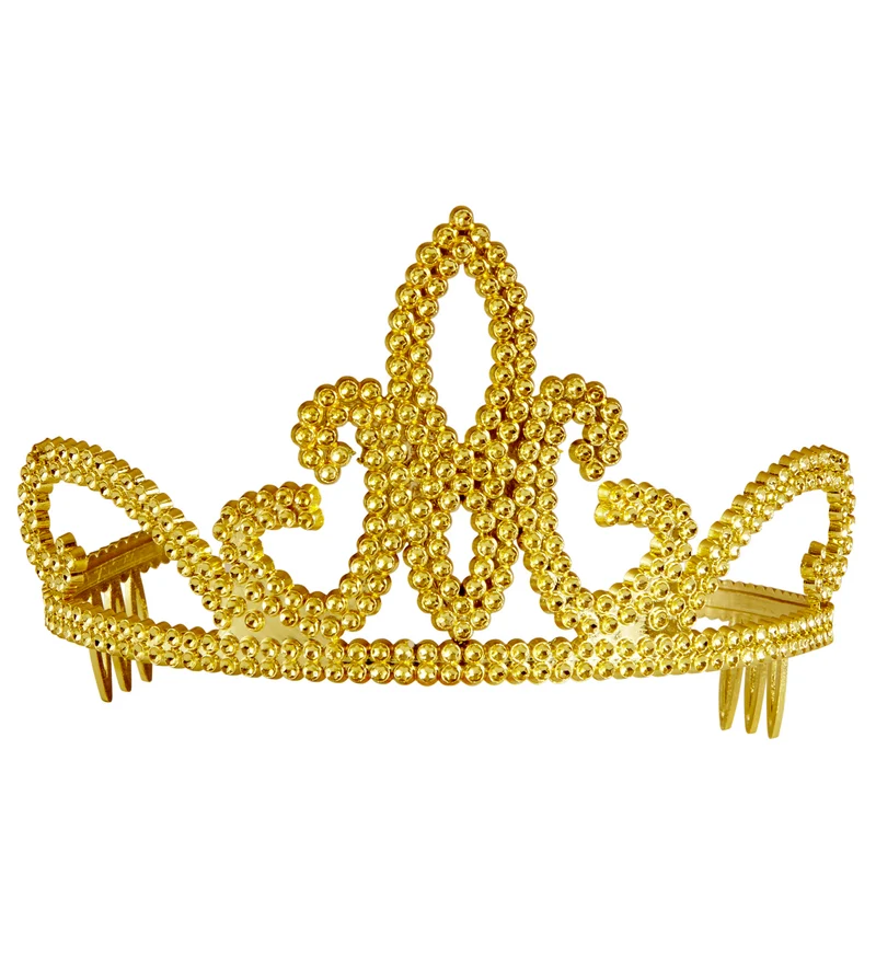 Gouden kroontje glitters Jill