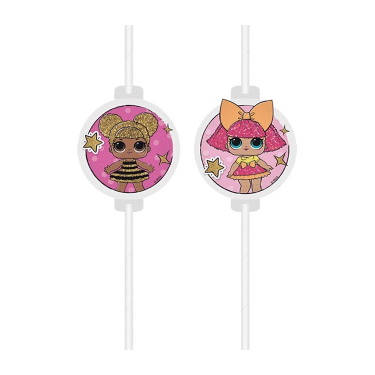 LOL - Rietjes met afbeelding - 4 stuks