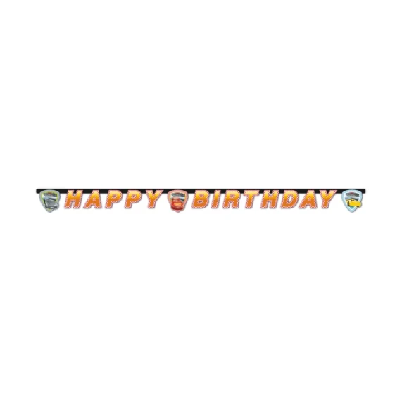 Cars 3 - Letterslinger Happy Birthday - 2 meter