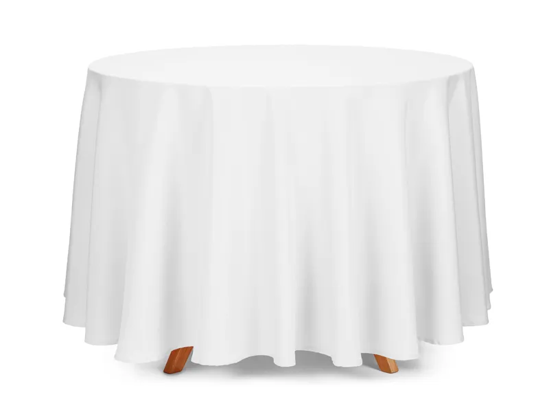 Rond Tafelkleed Wit - 280cm