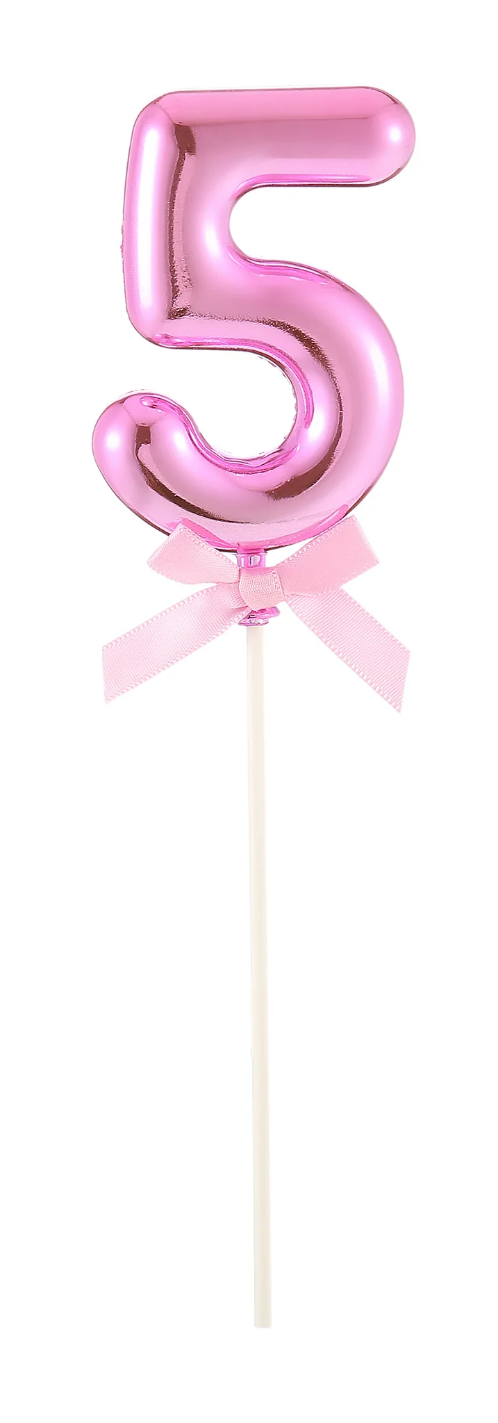 Taart Topper Cijfer 5 Roze