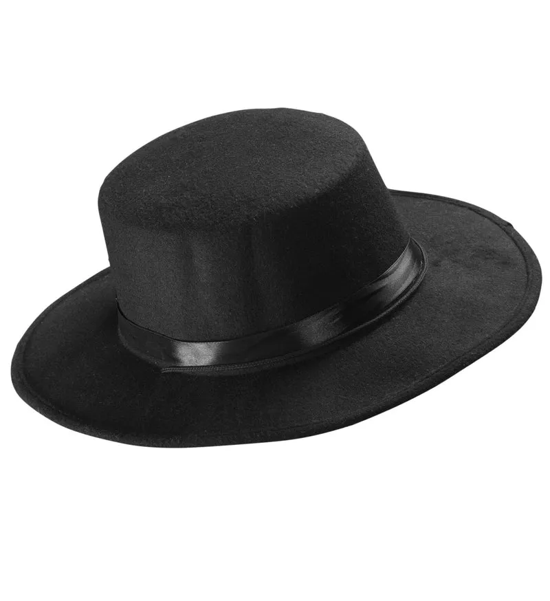 Spaanse Gaucho hoed zwart
