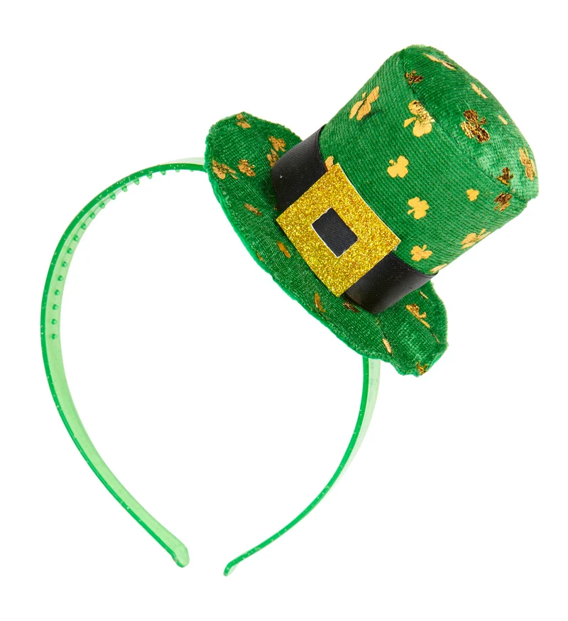 St. Patrick's day mini hoedje op haarband