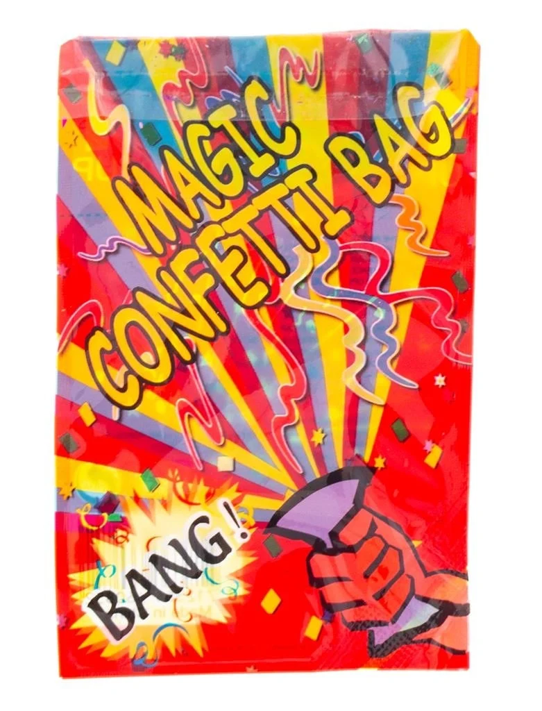 Magische confetti knalzakjes - 10 zakjes