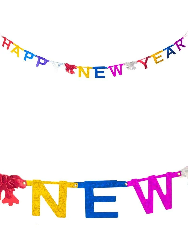 Slinger Happy New Year fel gekleurd