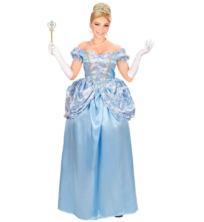 Prinsessen jurk blauw sprookjes