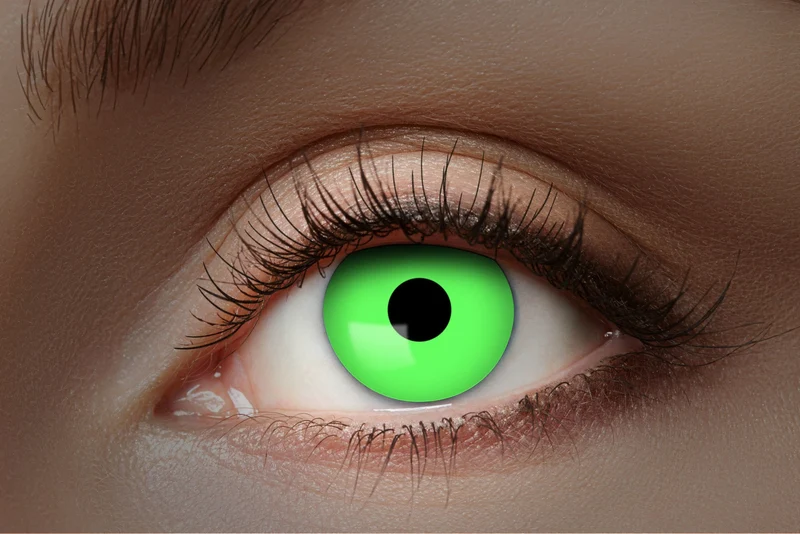 UV Flash Groene kleurlenzen 1 Maand