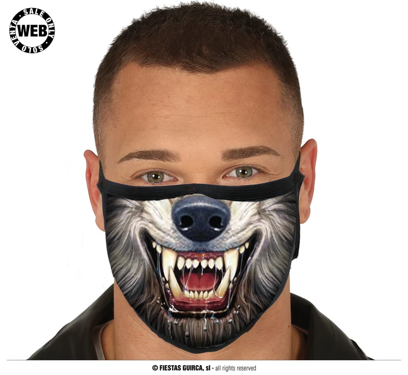 Mondkapje Wolf