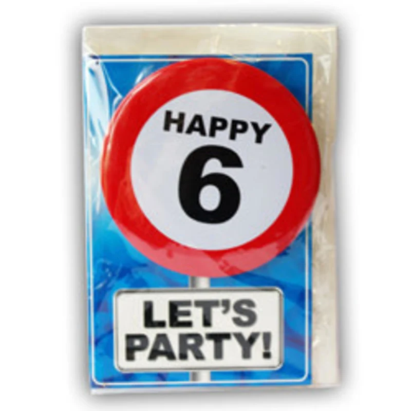 Happy Age Kaart - 6 Jaar