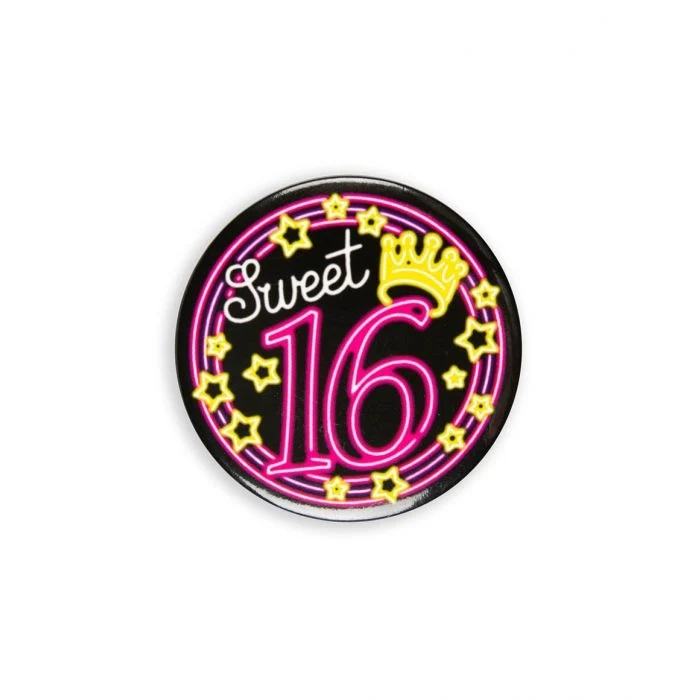 Neon Button Sweet 16 (5,5cm)