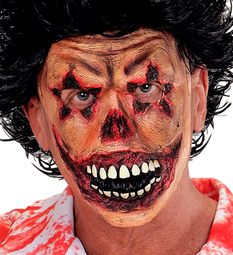 Clown masker verbrand horror
