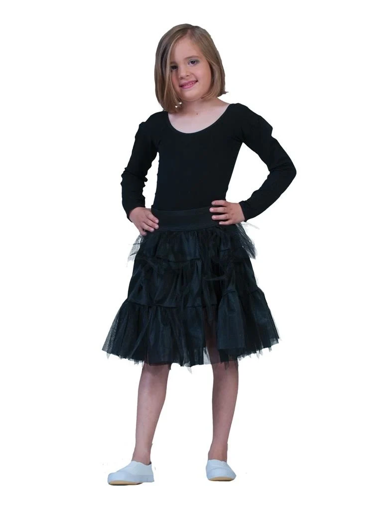 Petticoat zwart Lili kind