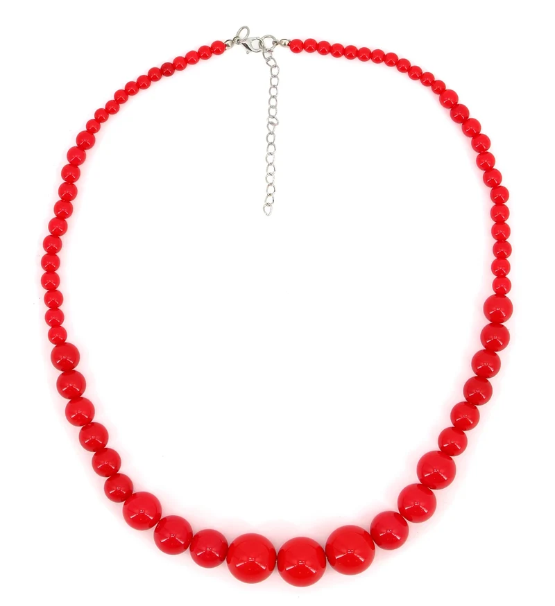 Rode kralen ketting