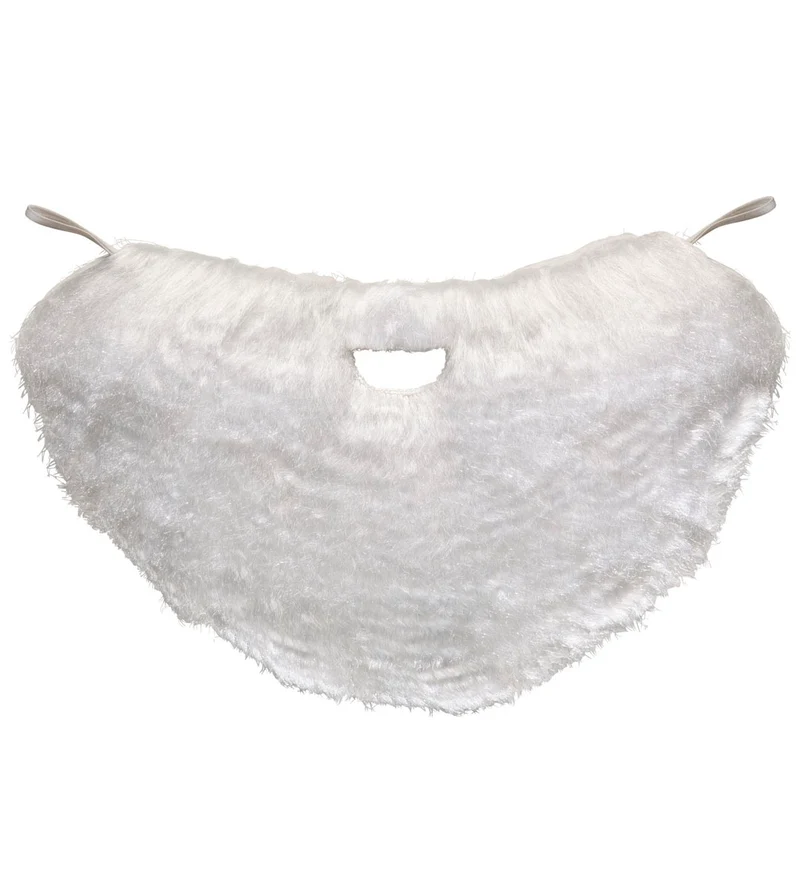 Witte baard met snor kerstman