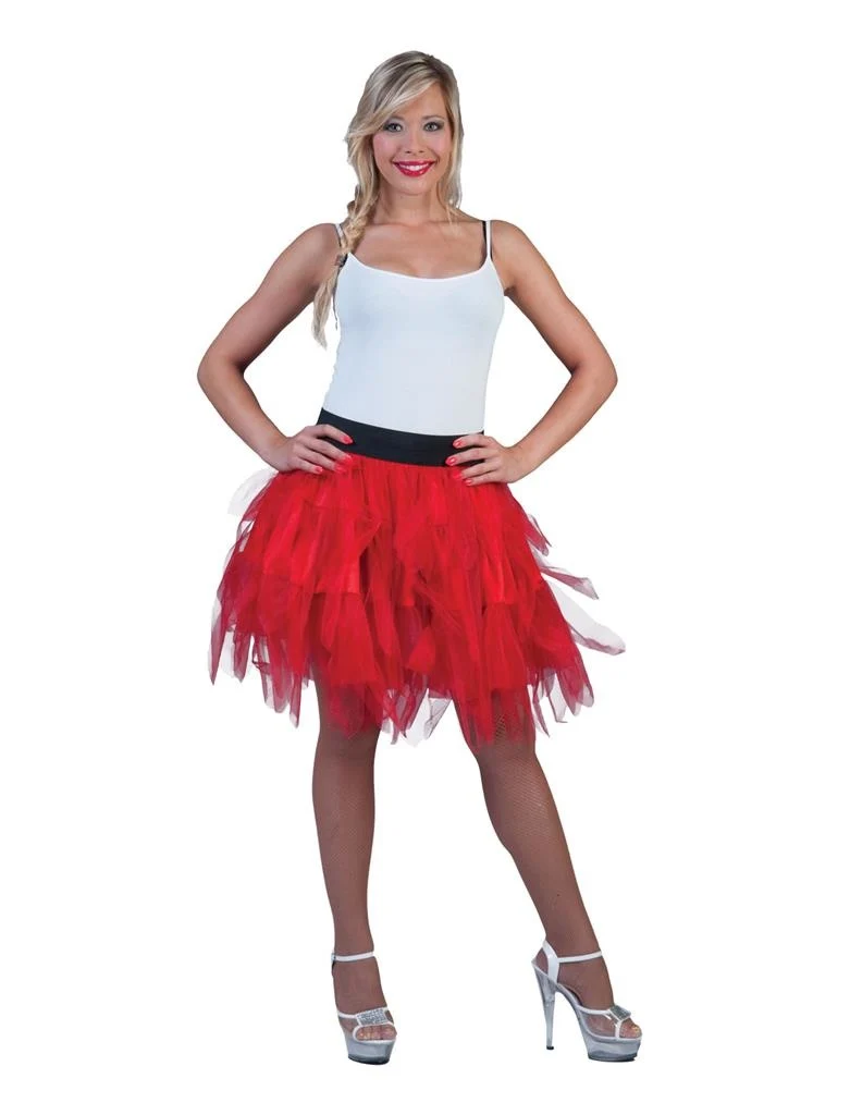 Tule rok rood dames