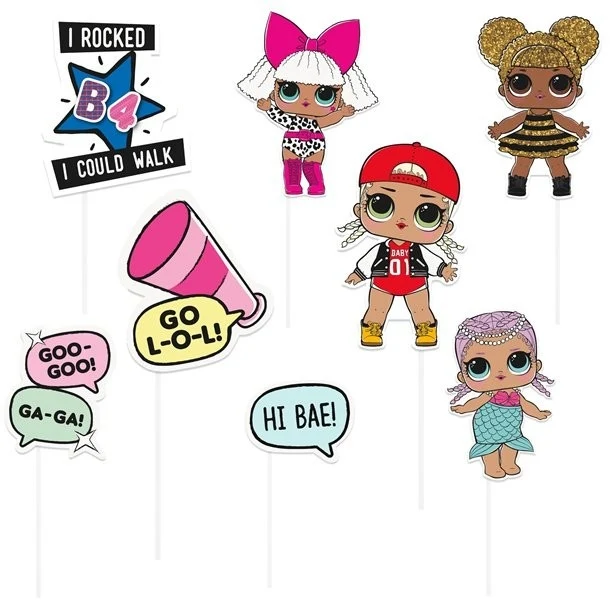 Photo Booth Set L.O.L Surprise (8st)