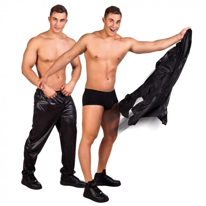 Stripperbroek Klittenband Zwart