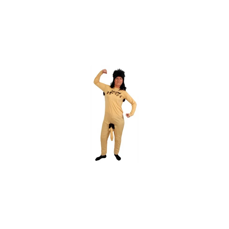 Naaktpak behaarde man unisex