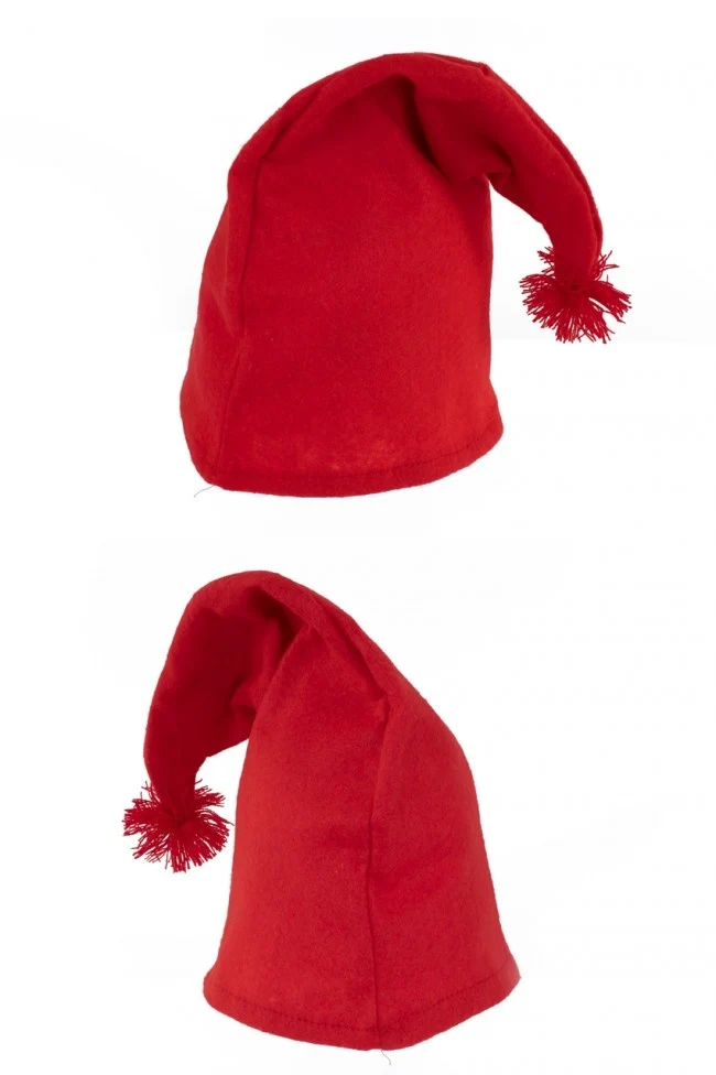 Kaboutermuts rood met flosje
