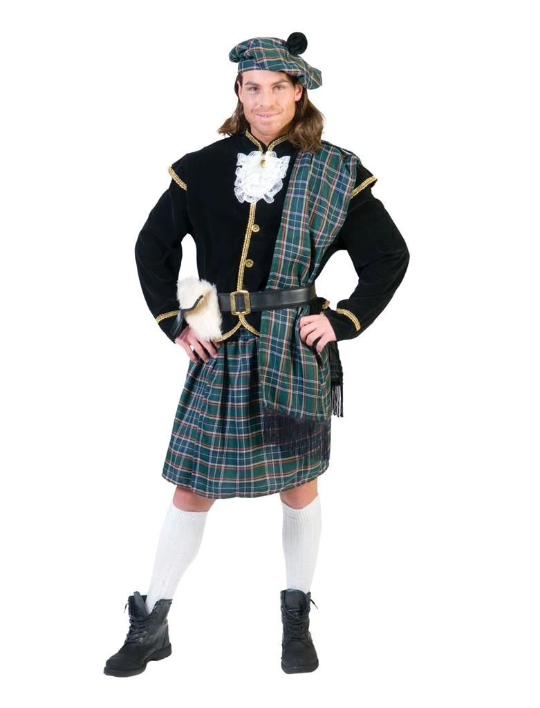 Schotse kilt groen geruit