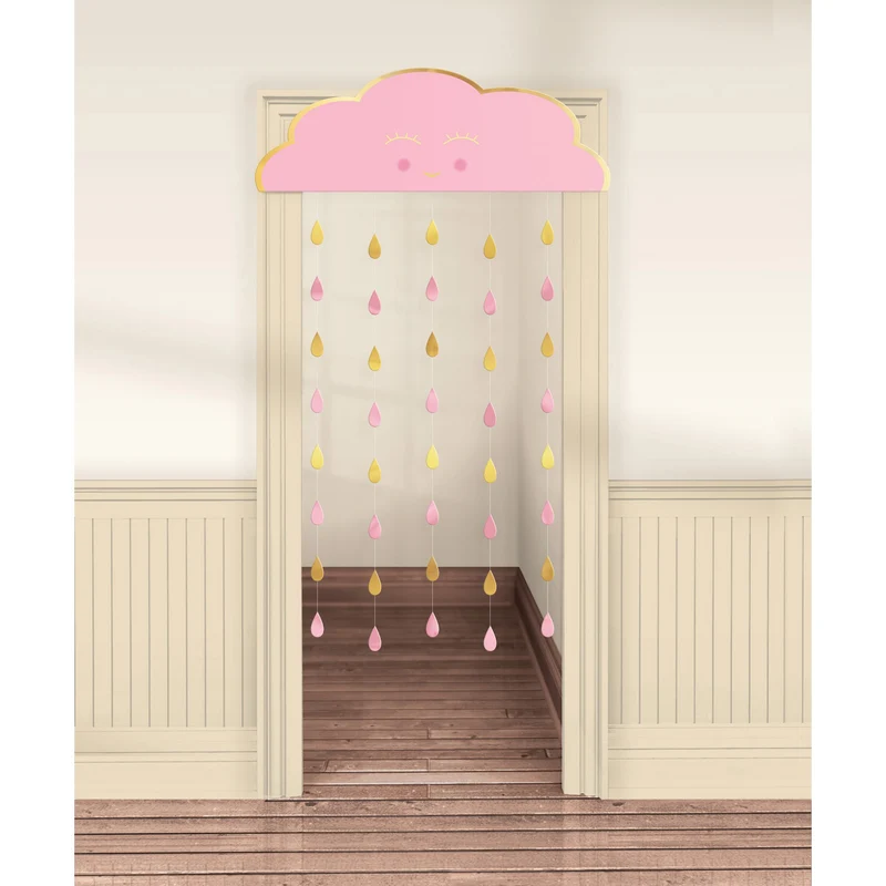 Deurdecoratie Geboorte Meisje Wolkje