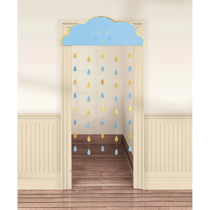 Deurdecoratie Geboorte Jongen Wolkje