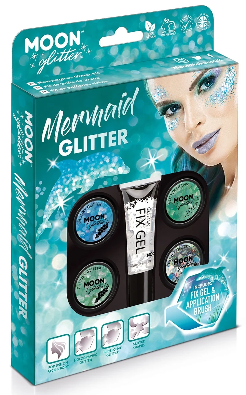 Moon Mermaid Glitter Set - 6 Delig
