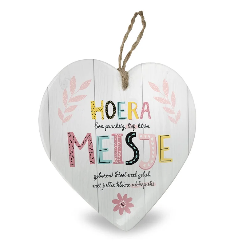 Cadeau Tegeltje Geboorte Meisje