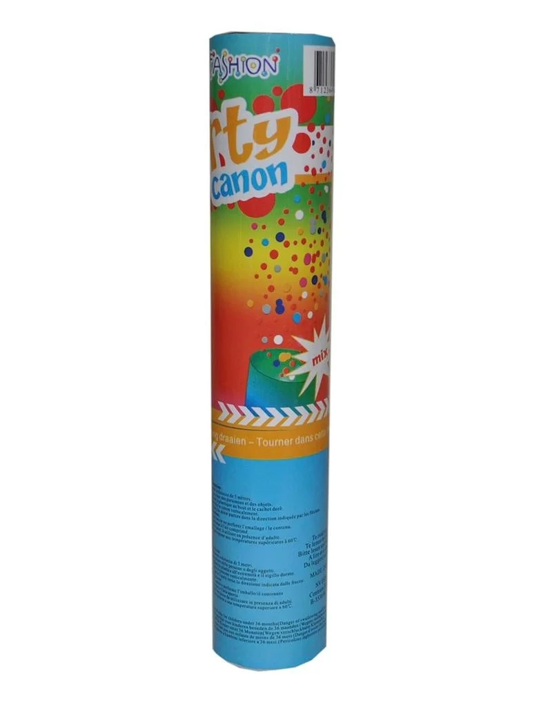 Kanon confetti 20 cm kleuren mix